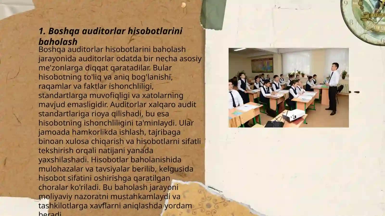 Boshqa auditorlarning ishi natijalaridan foydalanish 3