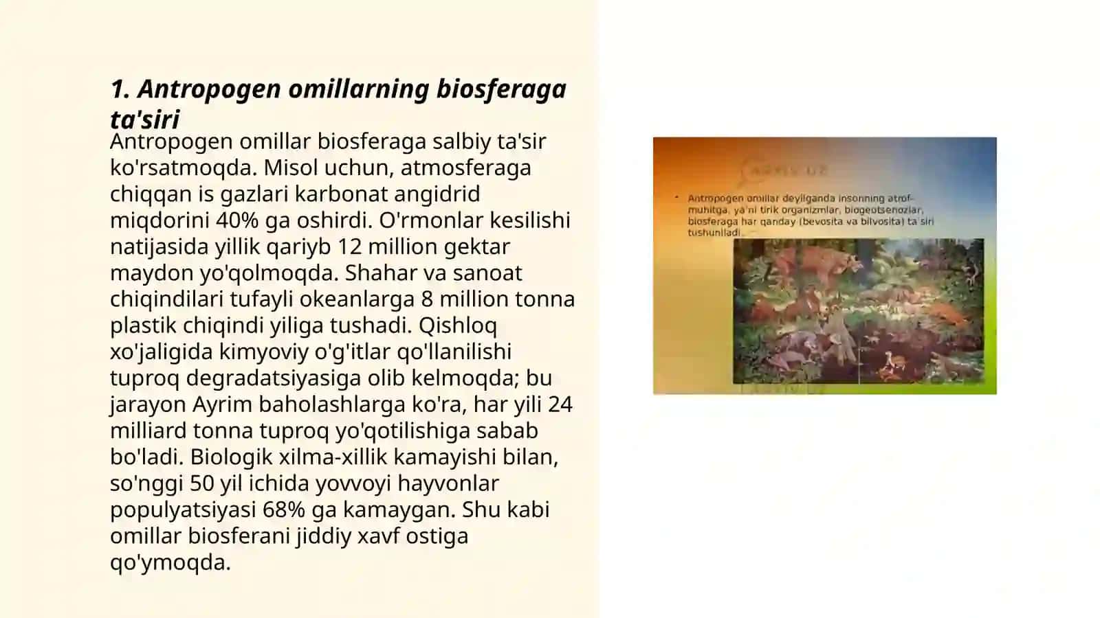 Antropogen omilning biosfera evalyutsiyasiga ta'siri 3