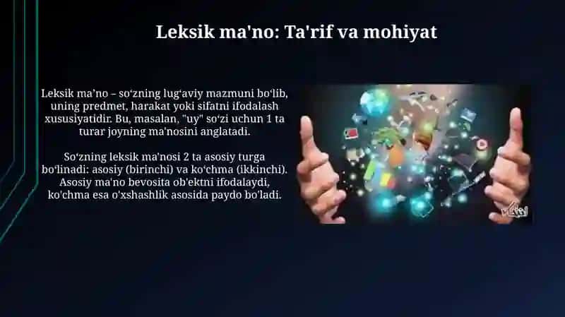 Leksik ma'no 3