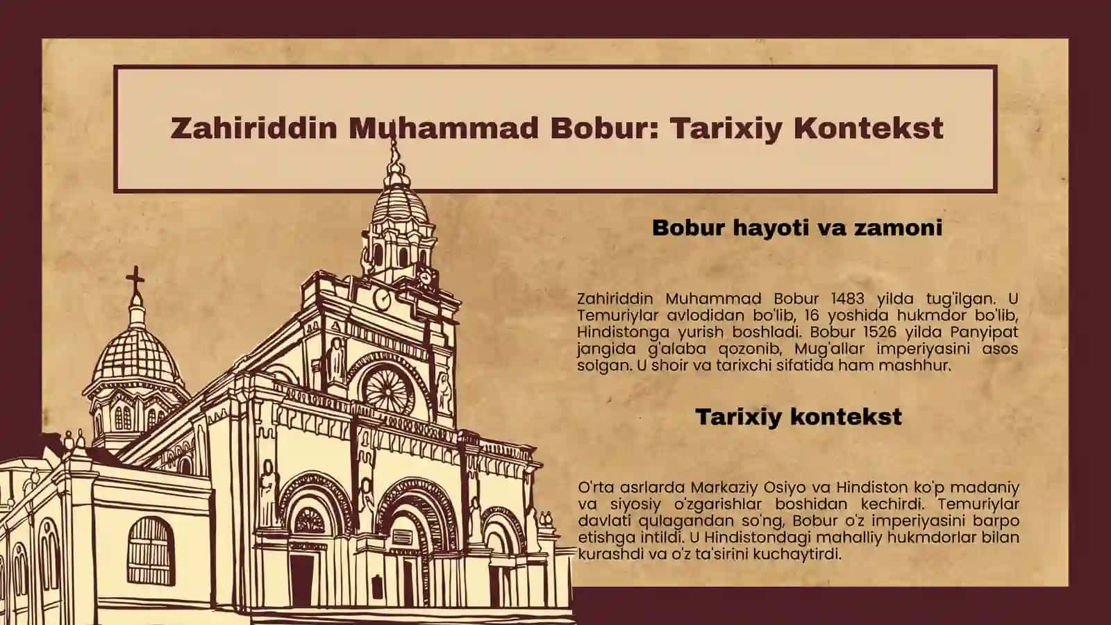 Zahiriddin Muhammad Bobur hayoti va adabiy merosi 3