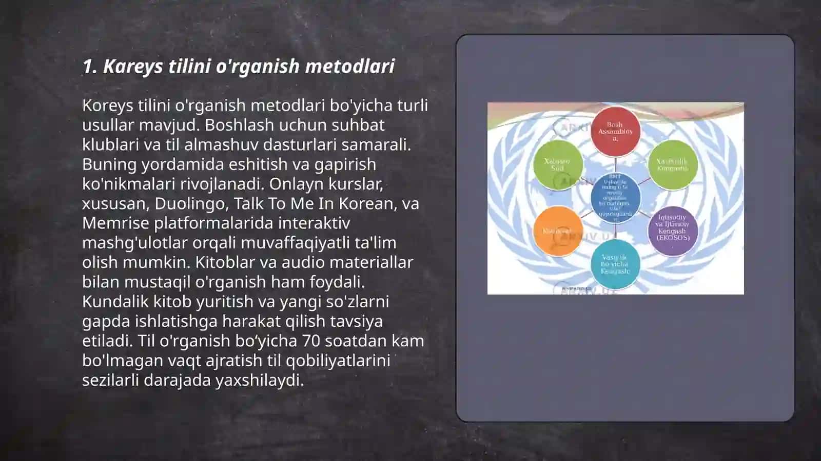 Koreys tilini o'rganish metodlari 3