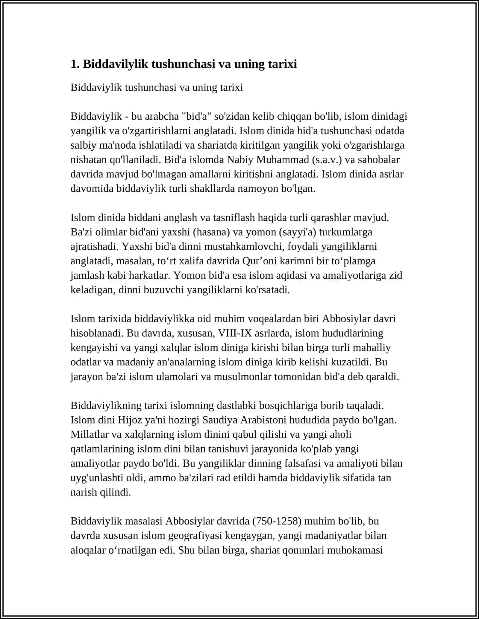 BIDDAVILYLIK DINING PAYDO BULISH TARIXI ASOSIY TAMOYILLARI MANBALARI VA OQIMLARI 3