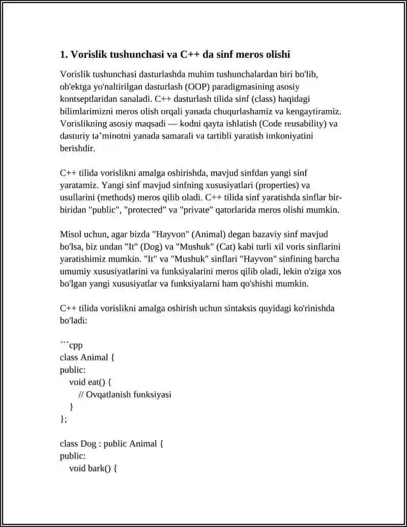 Voris SINFLAR YARATISH VA ULAR YORDAMIDA MASALALARNI YECHISH 3