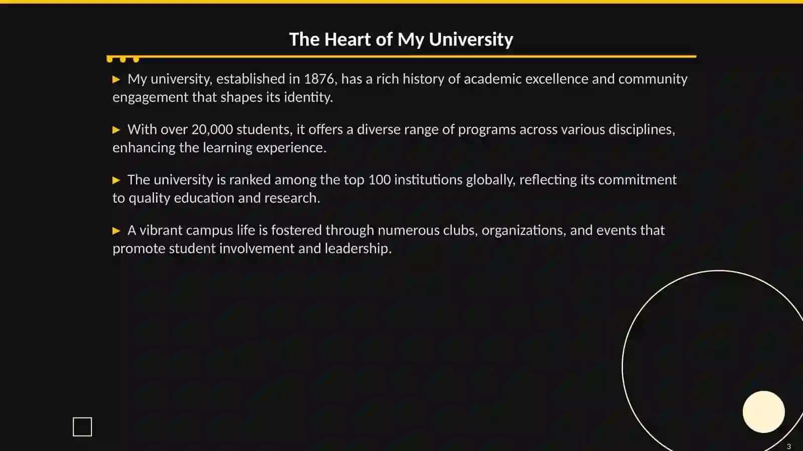 Exploring the Essence of My University 3
