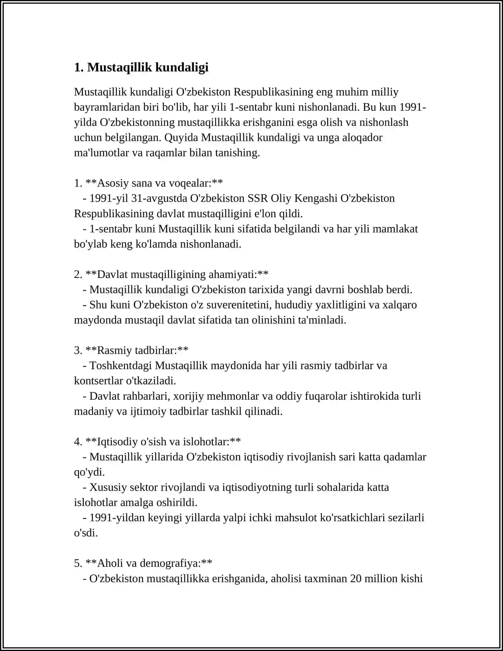 MUSTAQILLIK 3