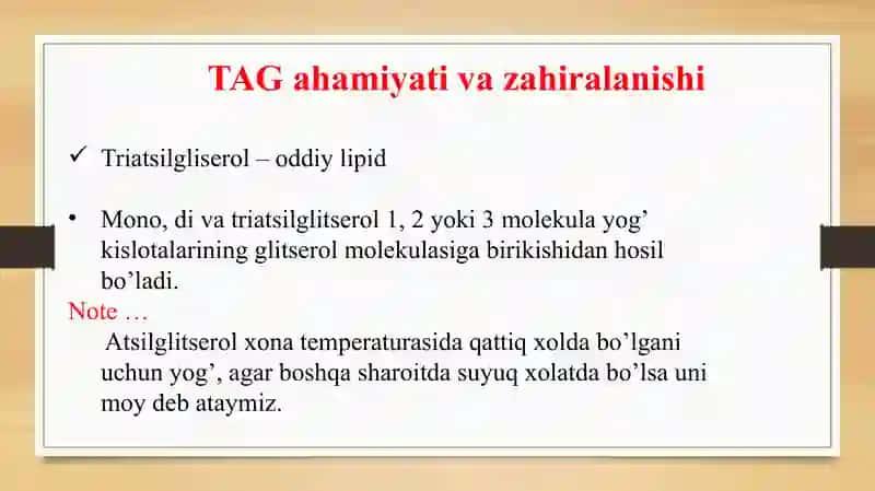Triatsilglitserol va Keton tanachalar metabolizmi 3