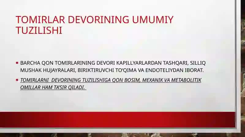 Qon tomir endoteliysining funksiyalari 3