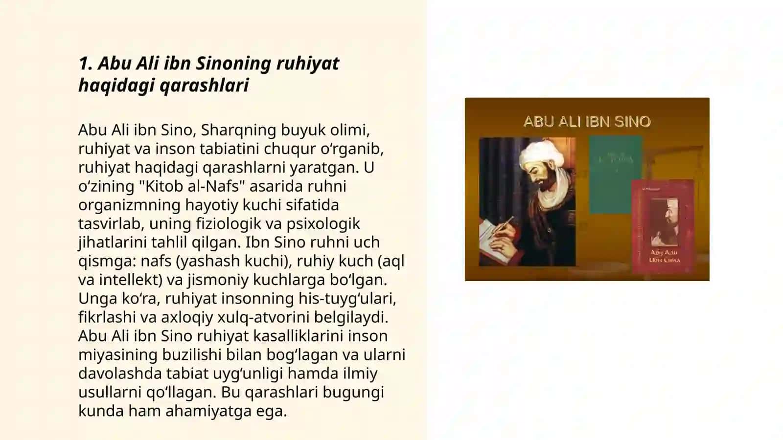 Abu Ali ibn Sino ruhiyat ilmiga doir qarashlari 3