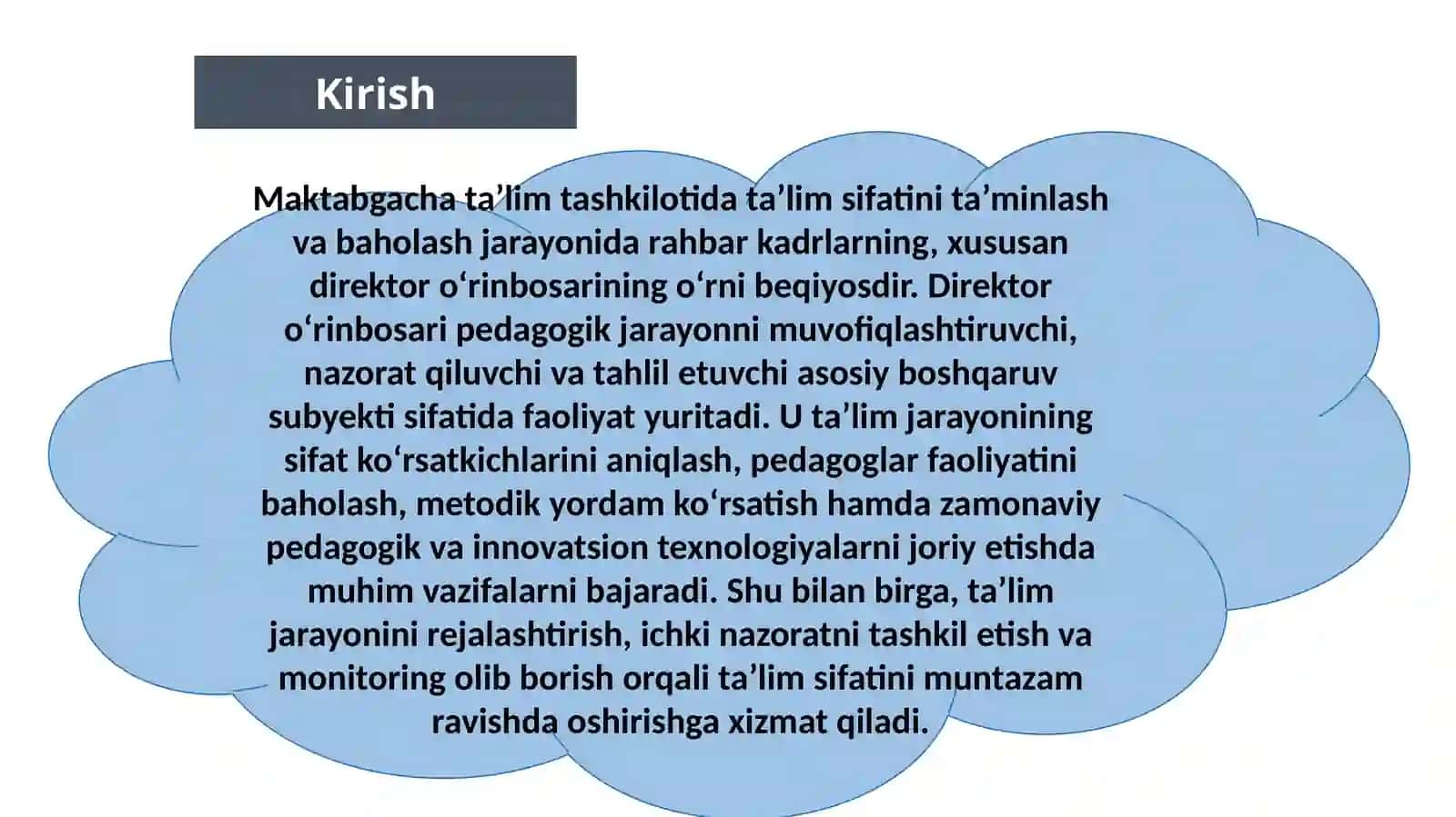 "Maktabgacha ta’lim tashkilotida ta’lim sifatini baholashda direktor o‘rinbosarning faoliyati" 3