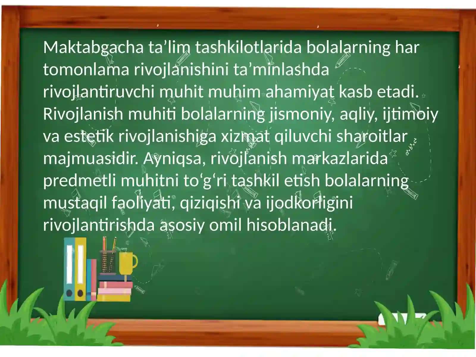 Maktabgacha ta’lim tashkilotlarida rivojlanish muhiti va rivojlanish markazlarining predmetli rivojlanish muhitini qurish 3