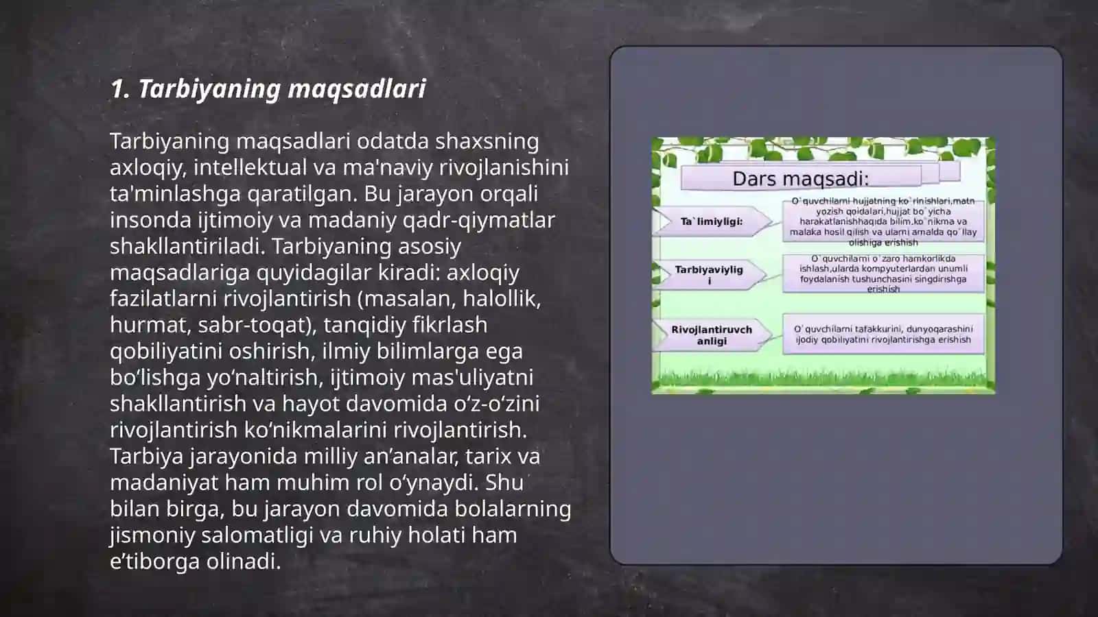 Tarbiyaning umumiy metodlari mavzusida taqdimot tayyorlash 3