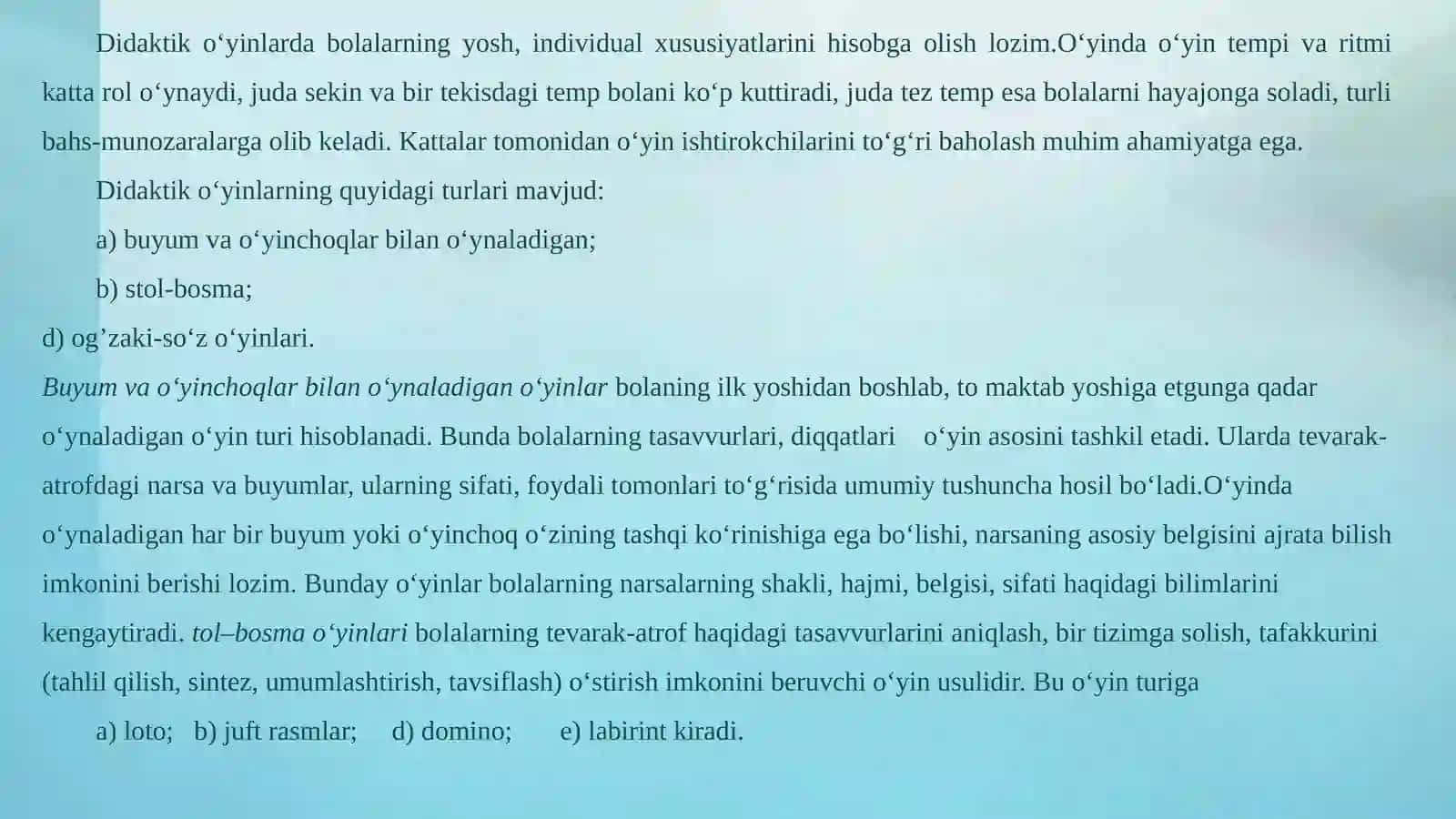 Bolalar nutqini o'stirish didaktik o'yinlarni tashkil qilish 3