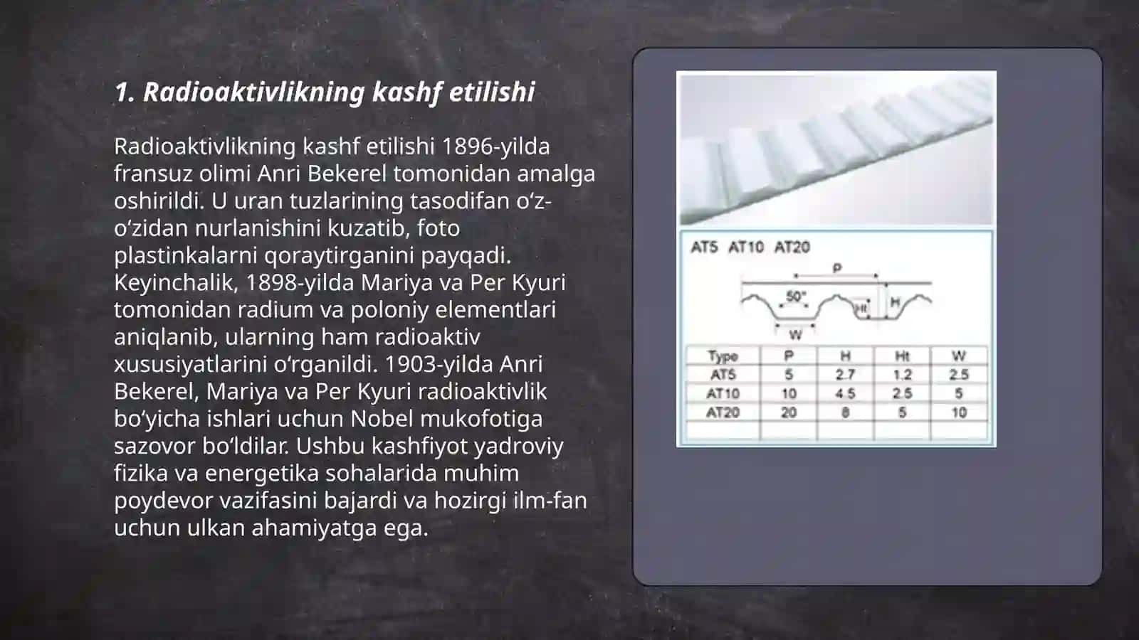 Radioaktivlikning oʻrganilishi.Atom tuzilishi modellari 3