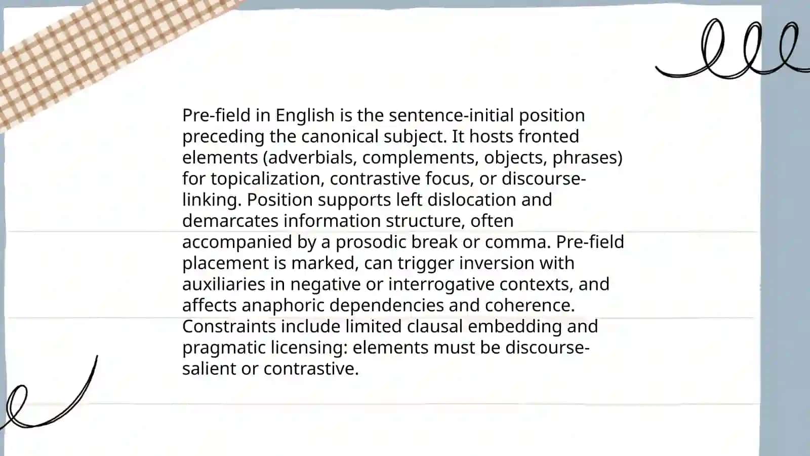 Sentence Topology 3