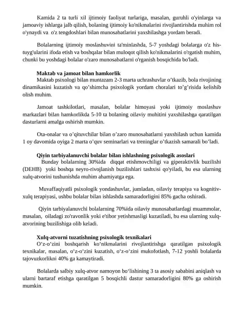 Pisixalogiyada tarbiyasi qiyn bolgan bolalar bilan ishlash 3