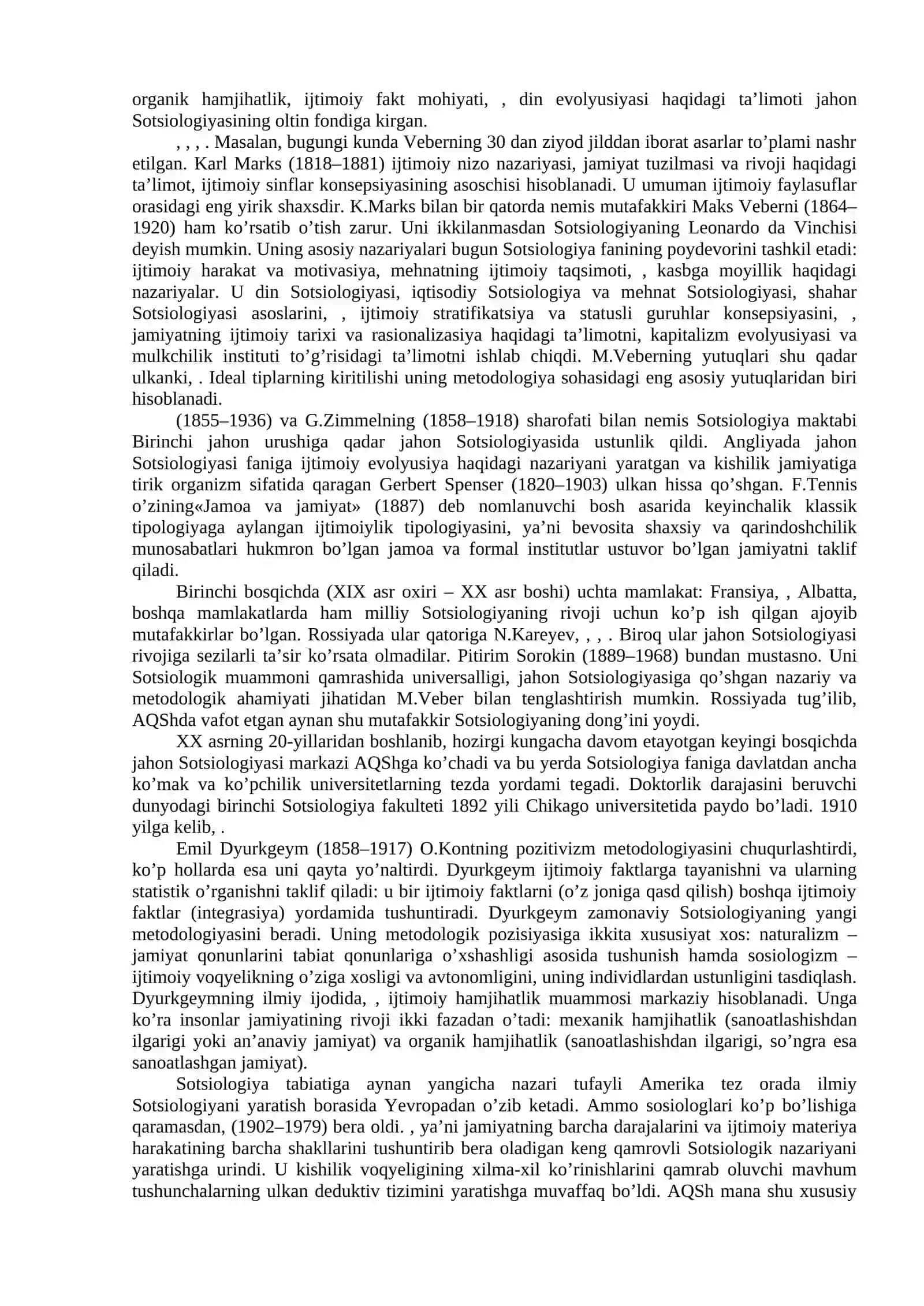 Sotsiologiya fanining vujudga kelishida ijtimoiy-iqtisodiy, g’oyaviy-nazariy shart-sharoitlar 3