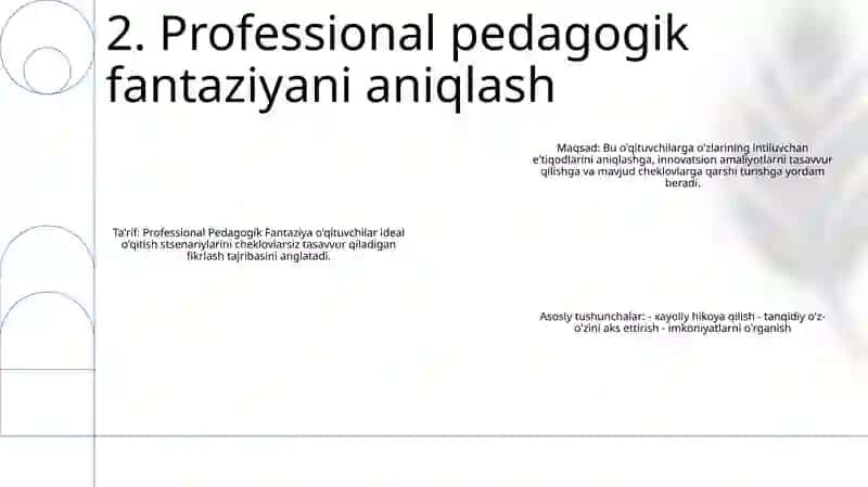 Kasbiy Pedagogik Fanatziya(Xayol) 3
