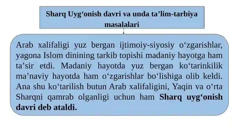 SHARQ UYG'ONISH DAVRI PEDAGOGIKASIGA AL-XORAZMIY, AL-FARG'ONIY, ABU RAYHON BERUNIY VA ABU ALI IBN SINOLARNING TA'LIMGA OID QO'SHGAN ASARLARI 3