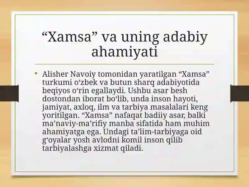 Xamsa turkumi 3