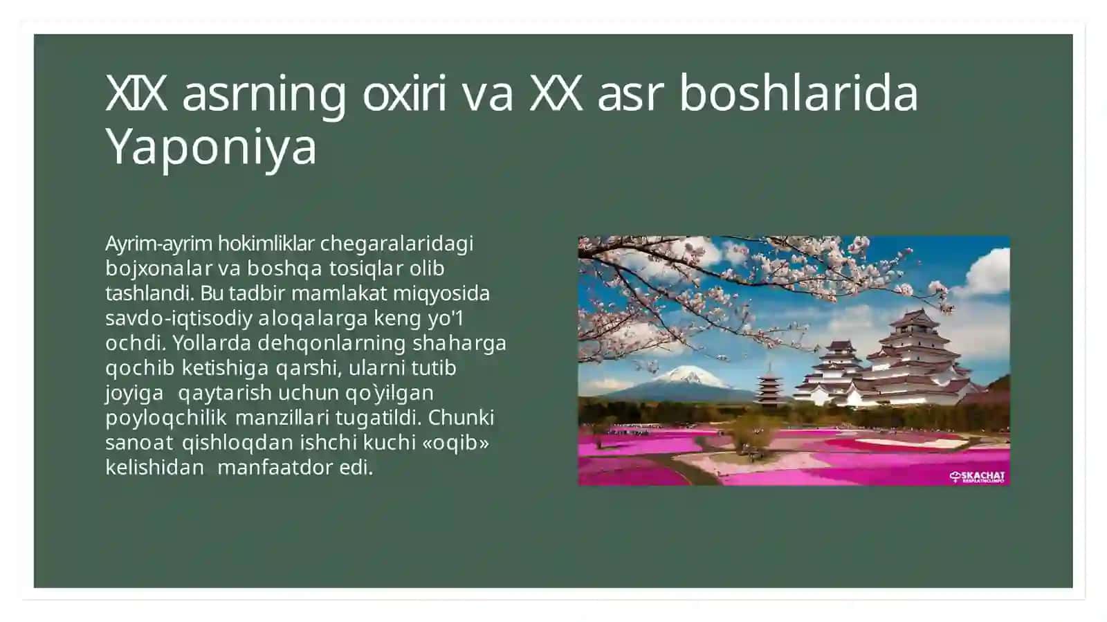 OSIYO VA AFRIKA MAMLAKATLARI XIX-XXASRLAR BOSHLARIDA 3