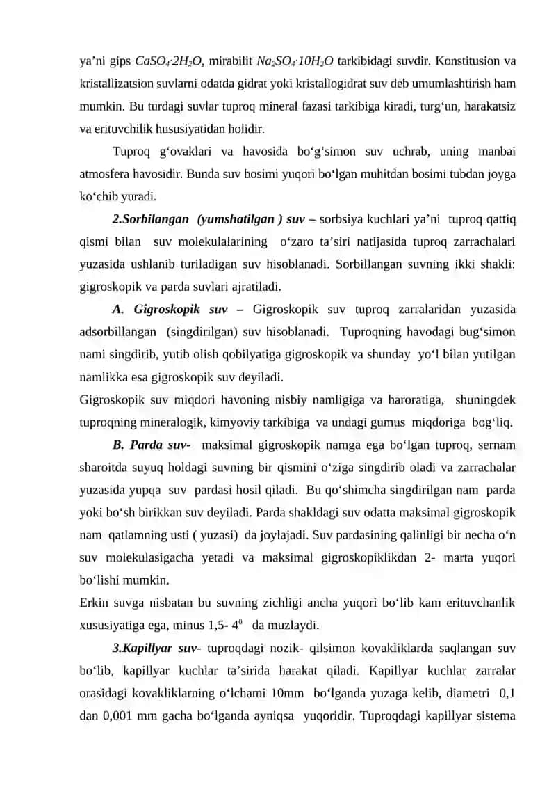 Tuproq Xavo Issiqlik va Ozuqa Xossalari 3