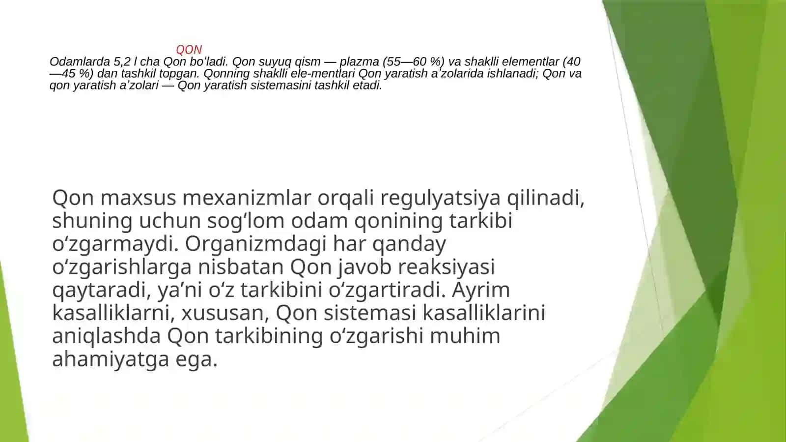 Qon va qon dog’larining sud –tibbiy ekspertizasi 3