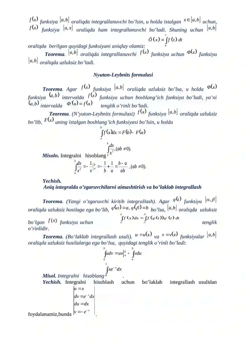ANIQ INTEGRALNING IQTISODIYOTGA TADBIQI 3