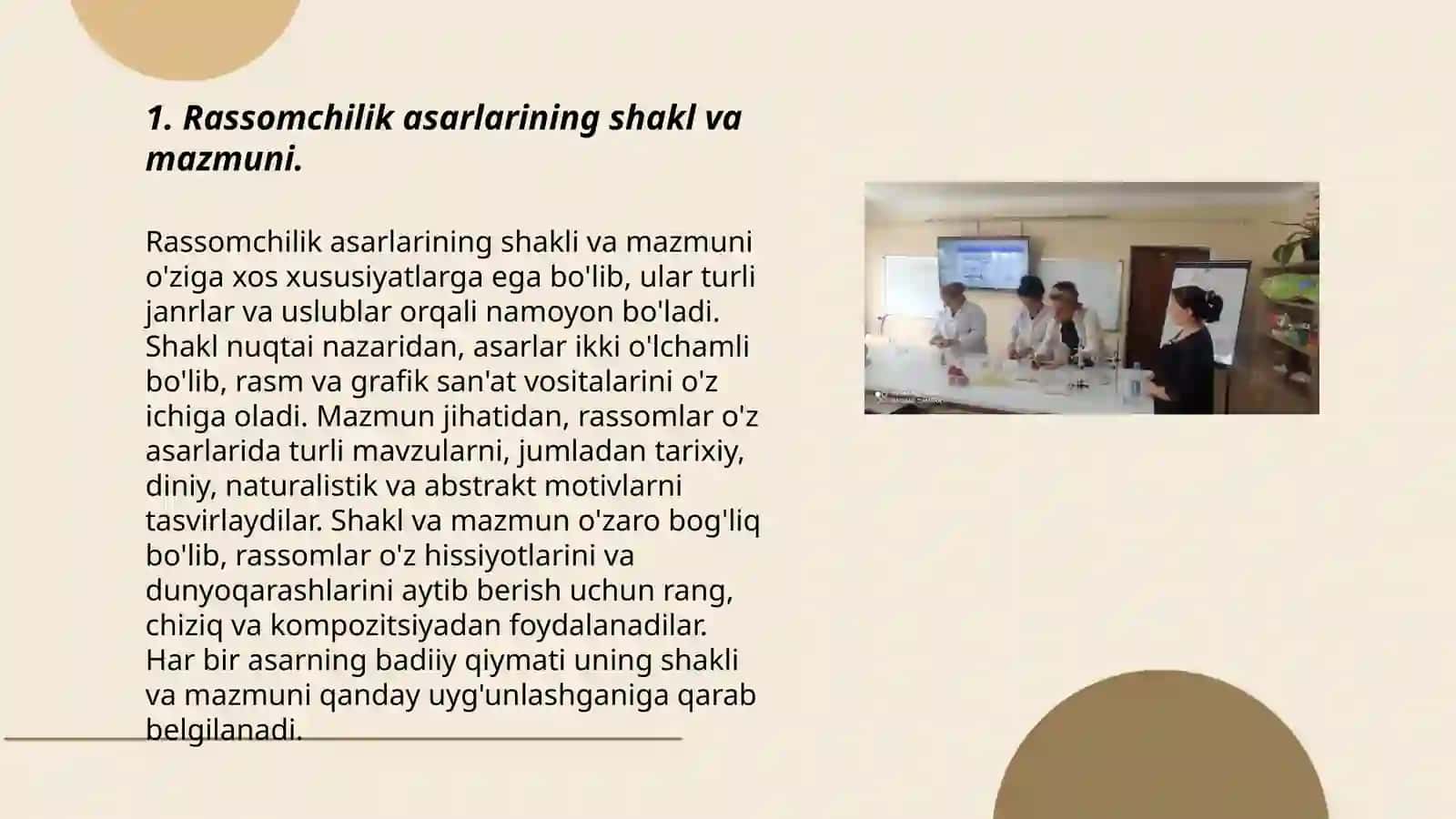 Rassomchilik asarlarining shakl va mazmuni 3