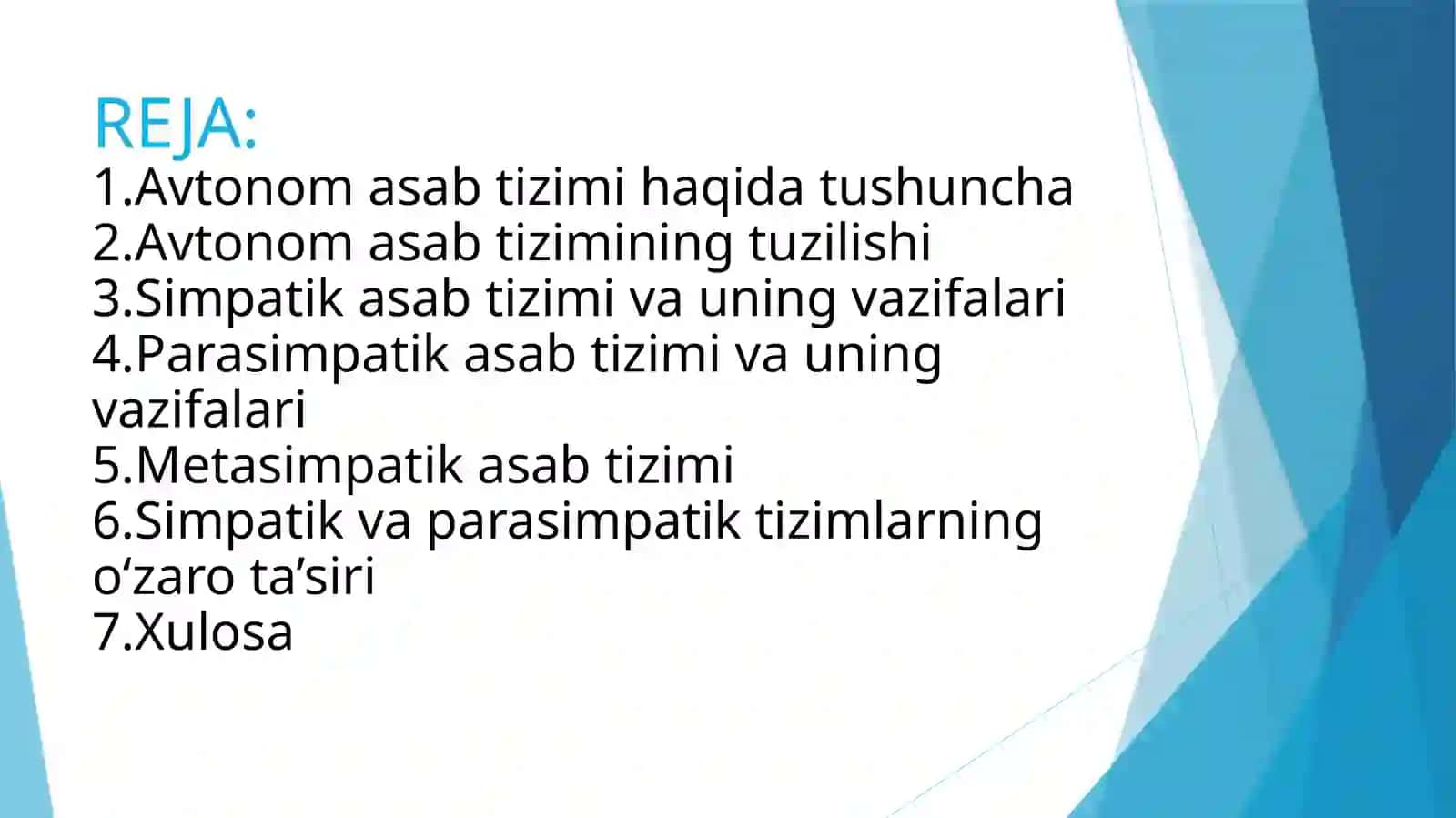 Avtonom asab tizimi,simpatik,parasimpatik va metasimpatik asab tizimi 3