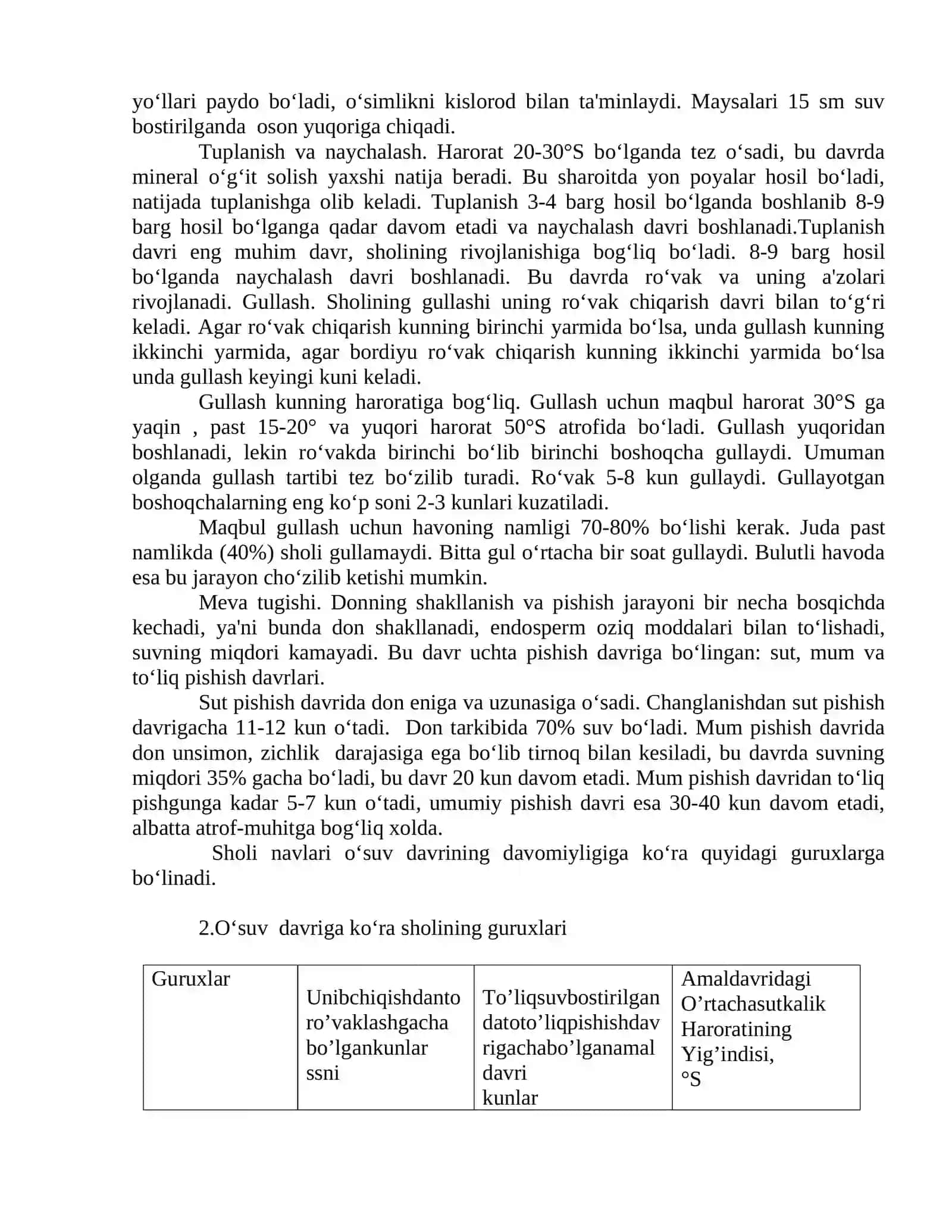 SHOLI BIOLOGIYASI VA YETISHTIRISH TEXNOLOGIYASI 3