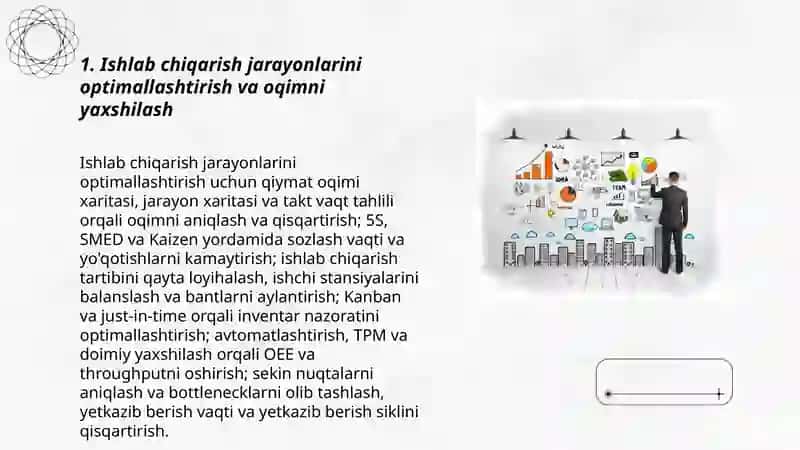 Ishlab chiqarish samaradorligini oshirish imkoniyatlarini aniqlash 3