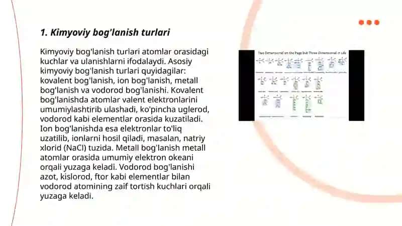 Kimyoviy bog'lanish turlari 3
