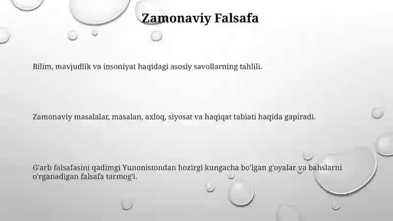 G‘arb falsafasi 3