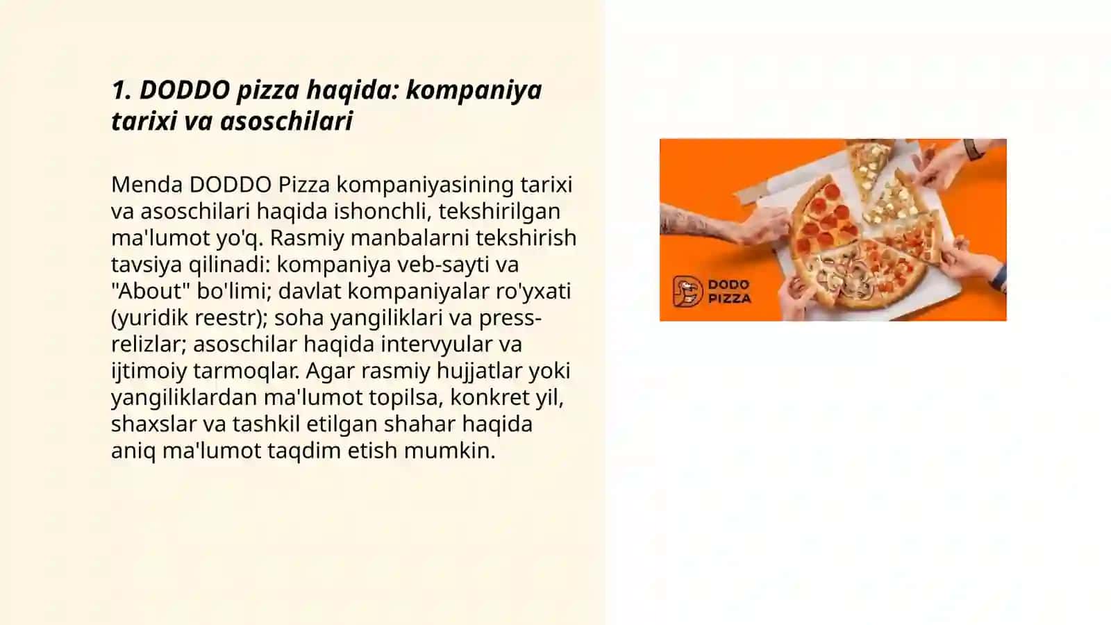 DODDO pizza haqida 3