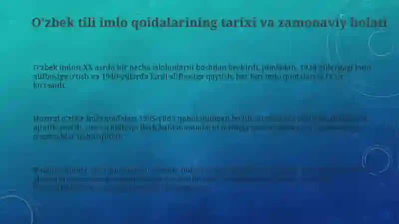 O'zbek tilining imlo qoidalari va soha egalarining savodxonligi 3