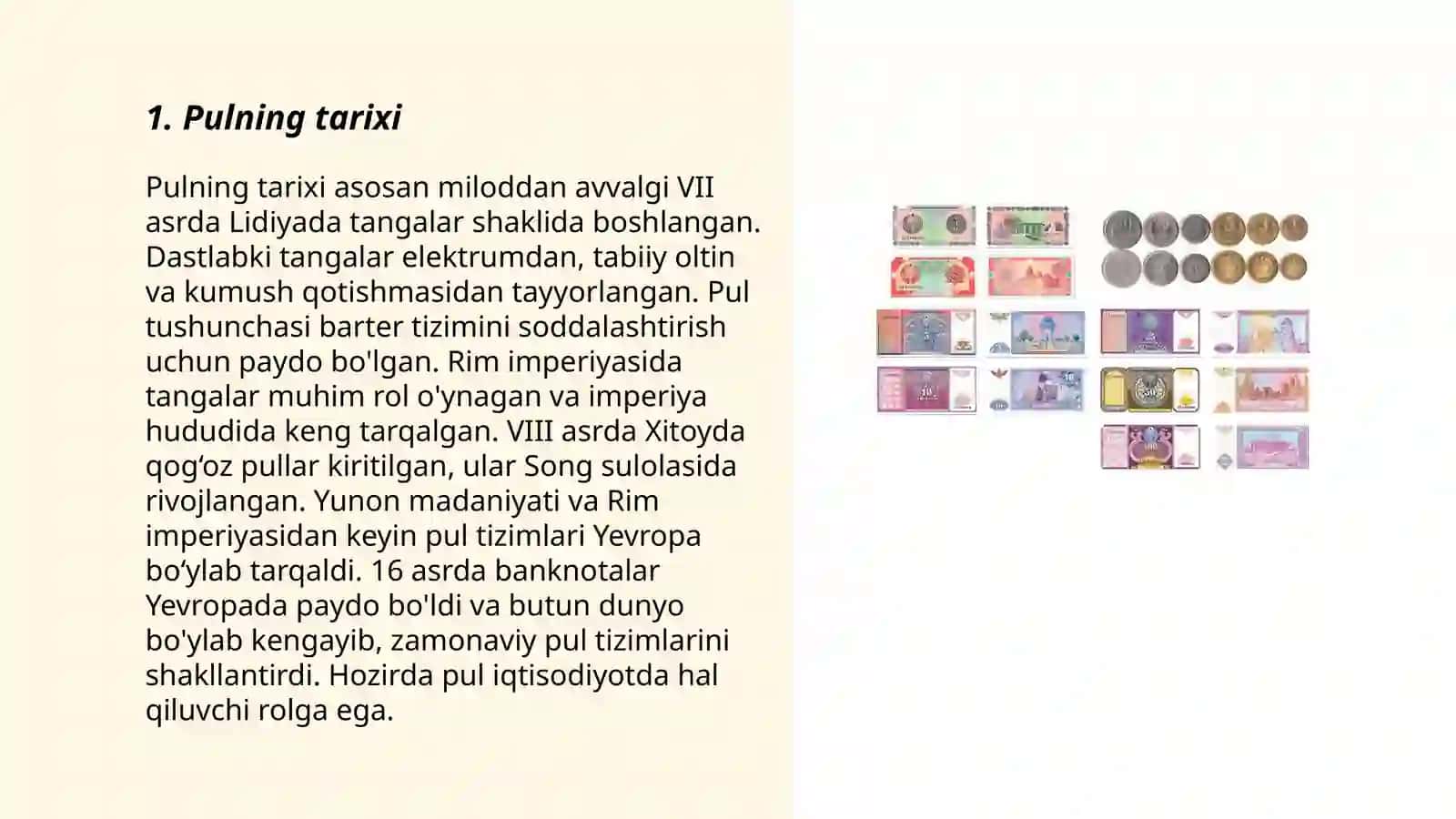 Pulning o'ziga xos xususiyatlari 3