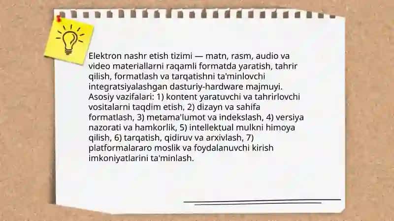 Elektron nashr etish tizimi 3