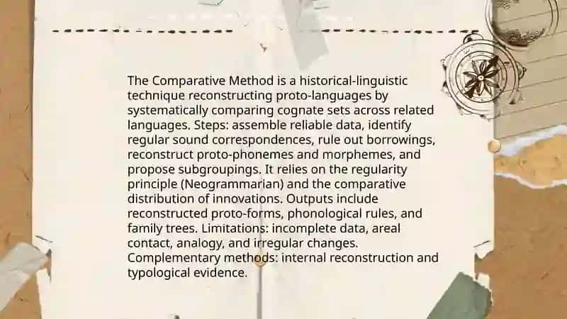 Methods of comparative study of languages 3