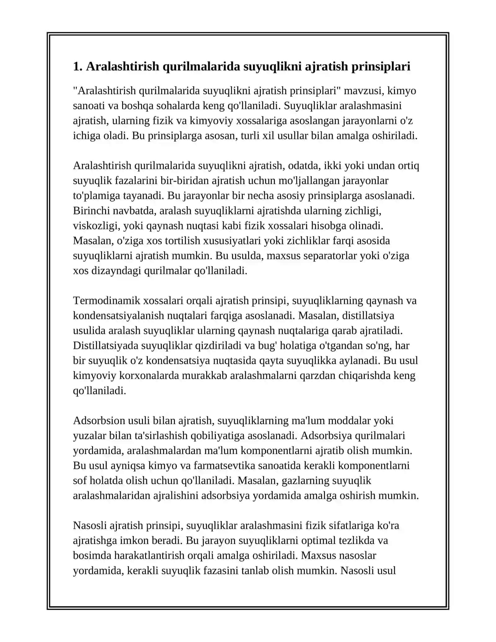 ARALASHTRISH QURULMALARNING SUYUQLIKNI AJRATISH QURULMALARI 3
