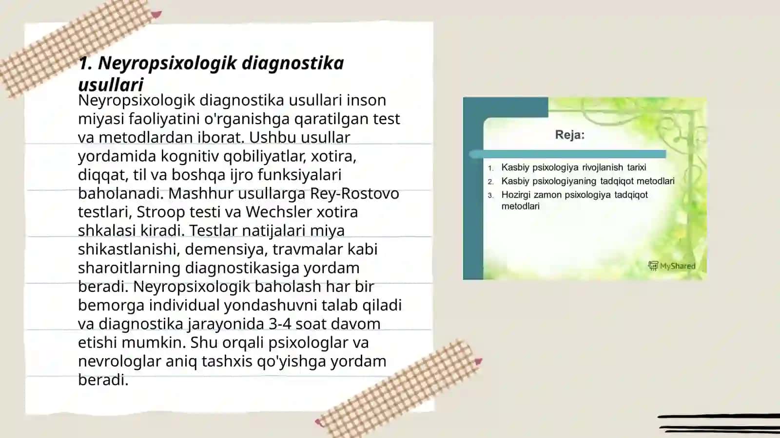 Neyropsixologiya tadqiqot usullari 3