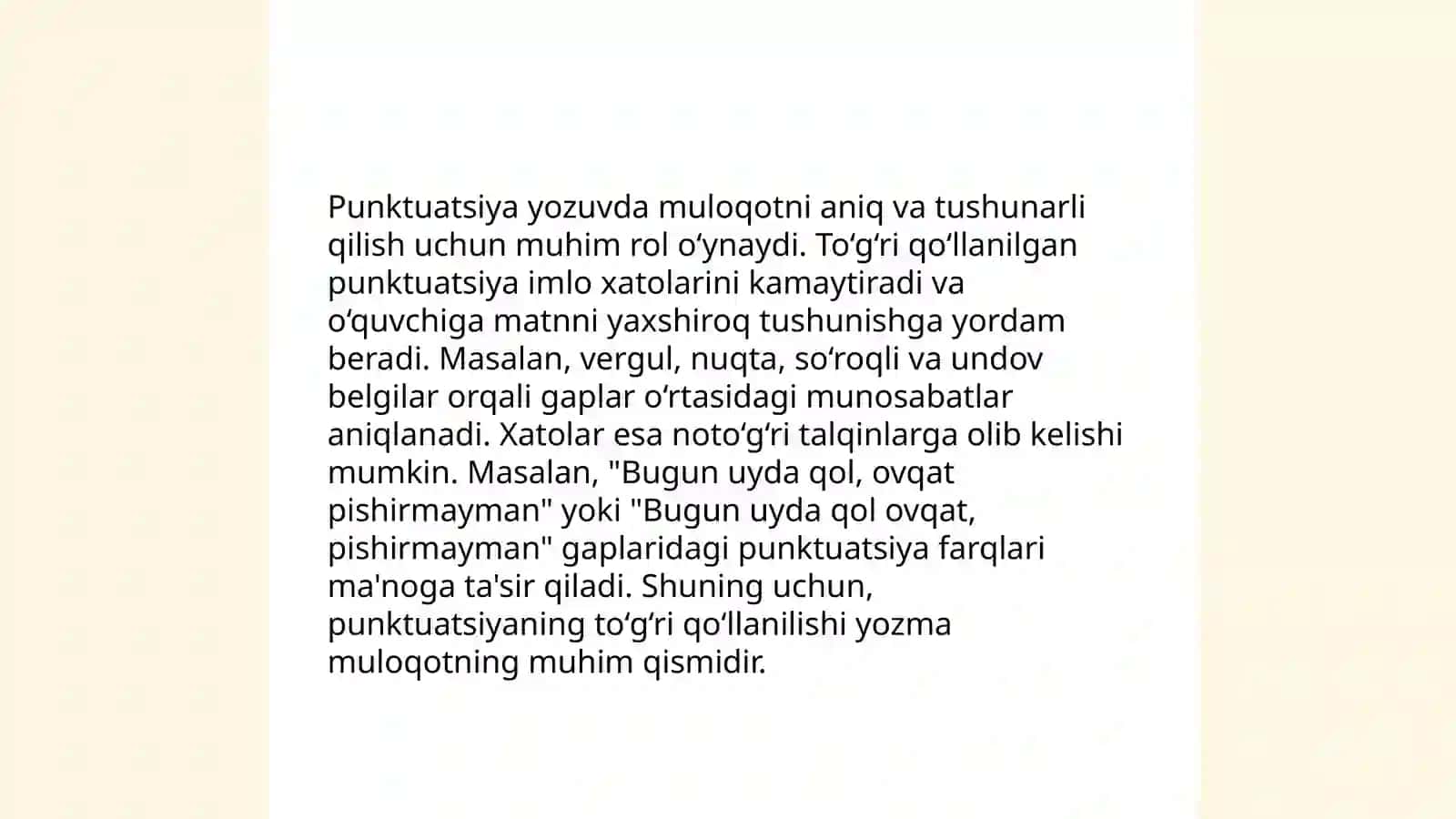 Punktuatsiya- fikrni yozma mukammal ifodalash vositasi 3