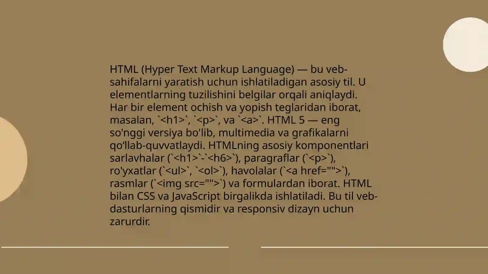 HTML tili asoslari 3