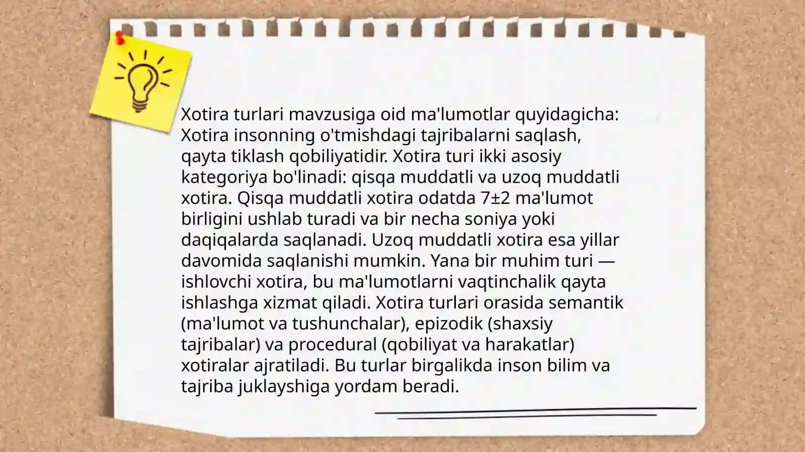 Xotira haqida tushuncha va va uning nerv fizialogik asosi 3