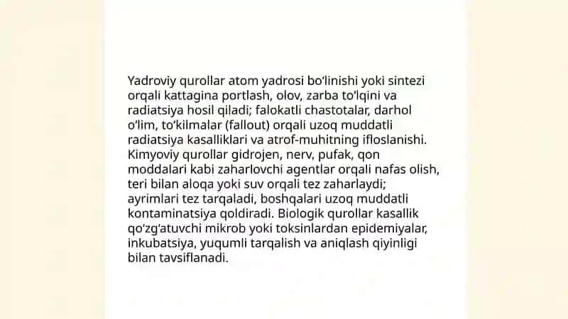 Ommaviy qirgʻin qurollarining turlari 3