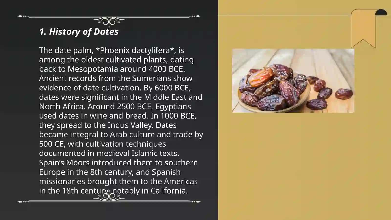 History of Dates 3