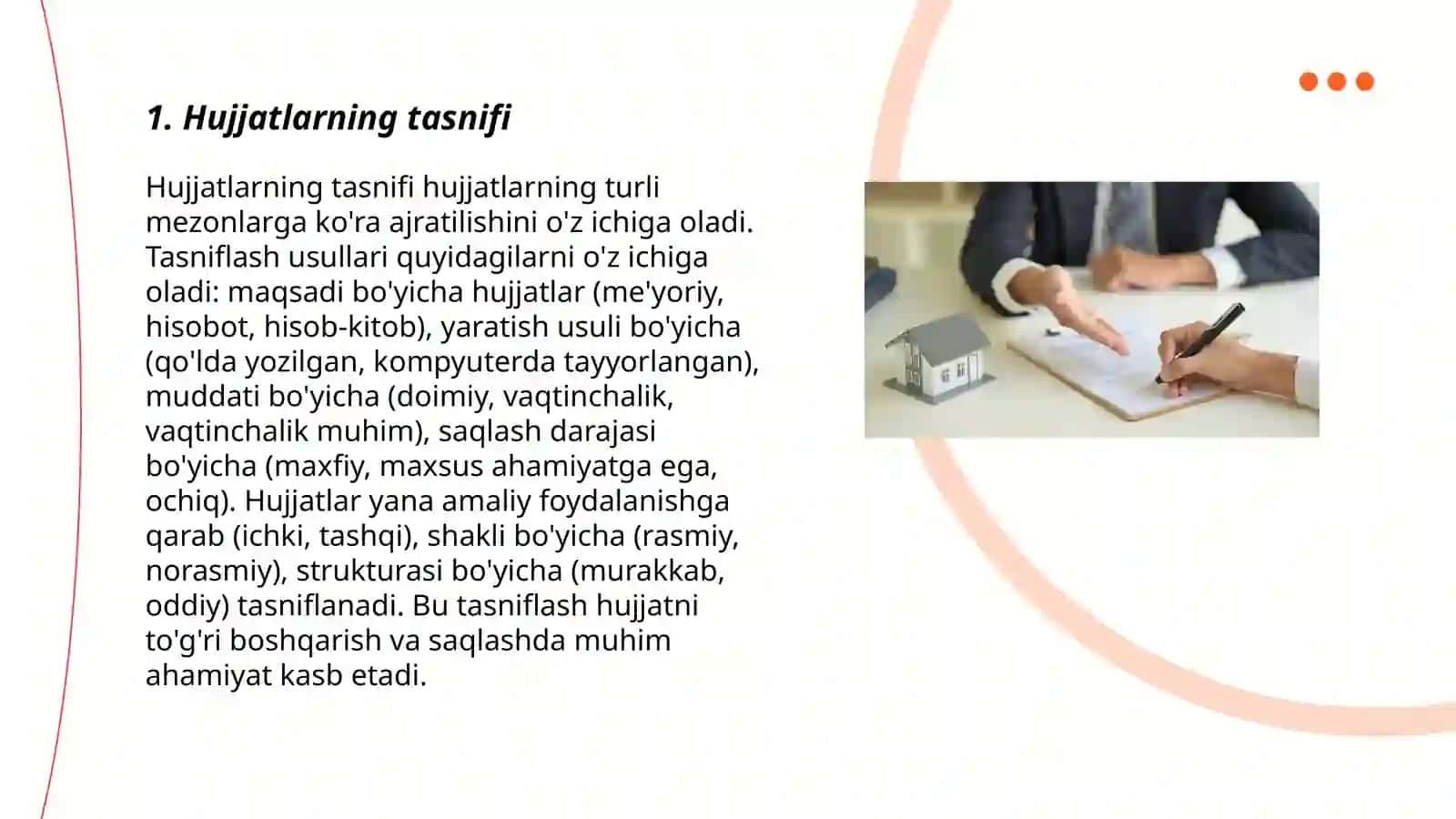 Hujjat turlari va ish yuritish asoslari 3