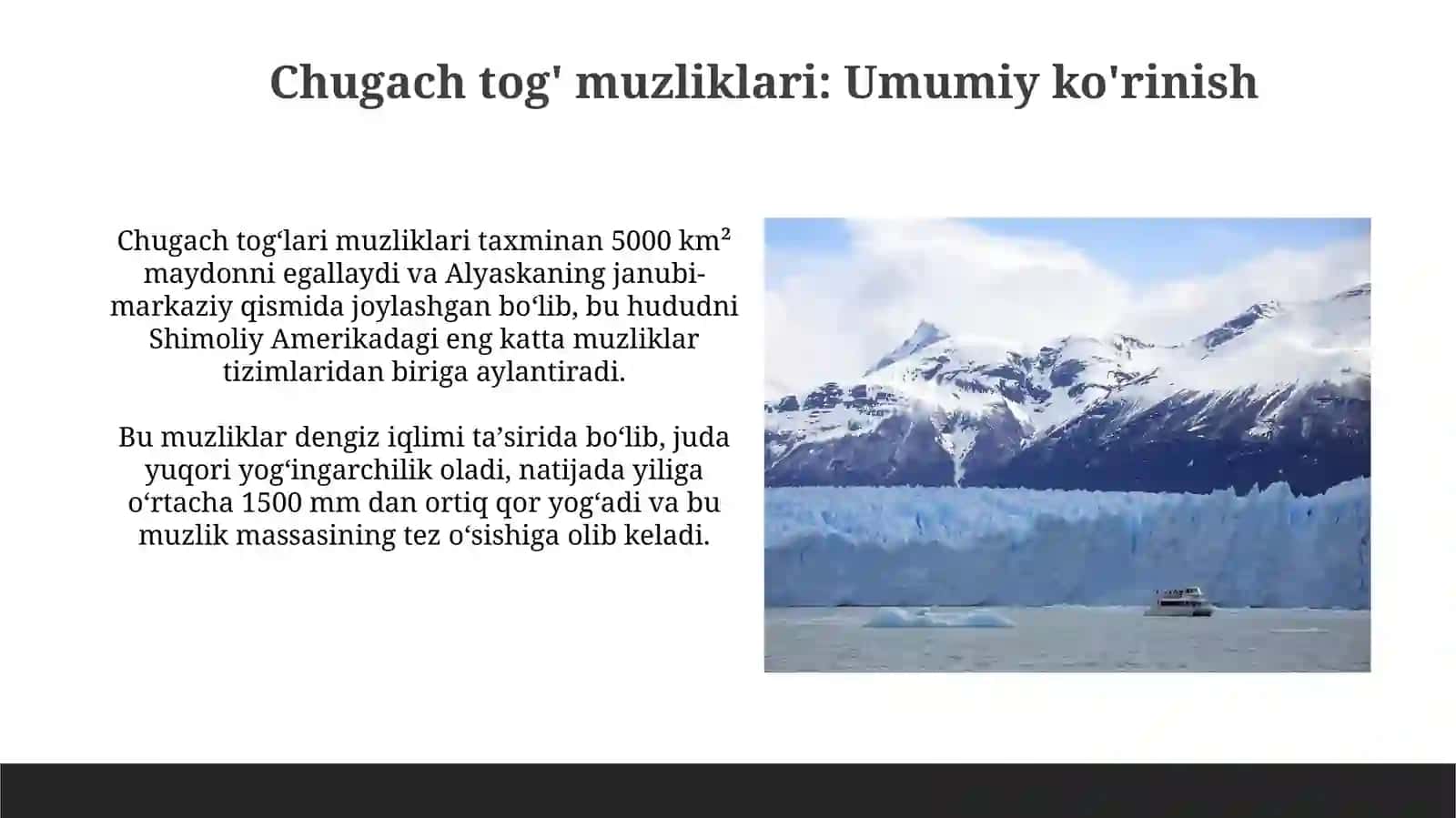 Chugach tog' muzliklari 3