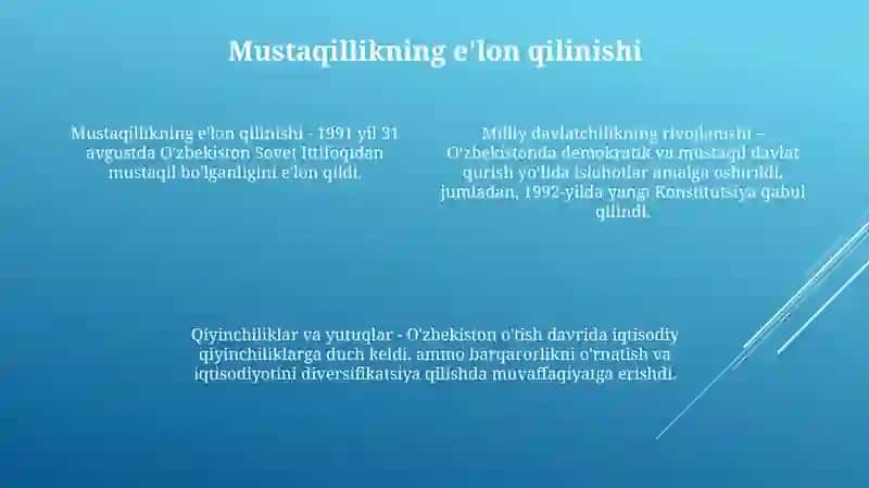 O'Zbekiston Respublikasining Milliy Davlatchiligining Rivojlanishi 3
