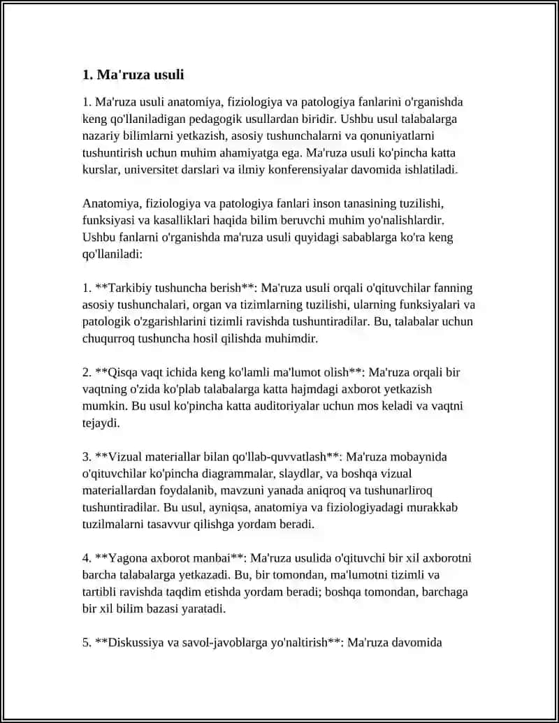 ANATOMIYA FIZIOLOGIYA VA PATALOGIYA FANINI ORGANISH USULLARI 3