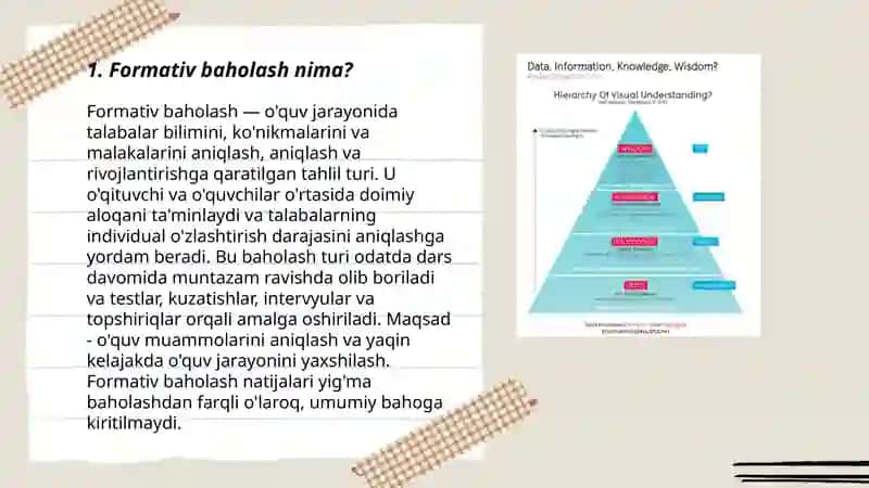 Formativ baholash 3